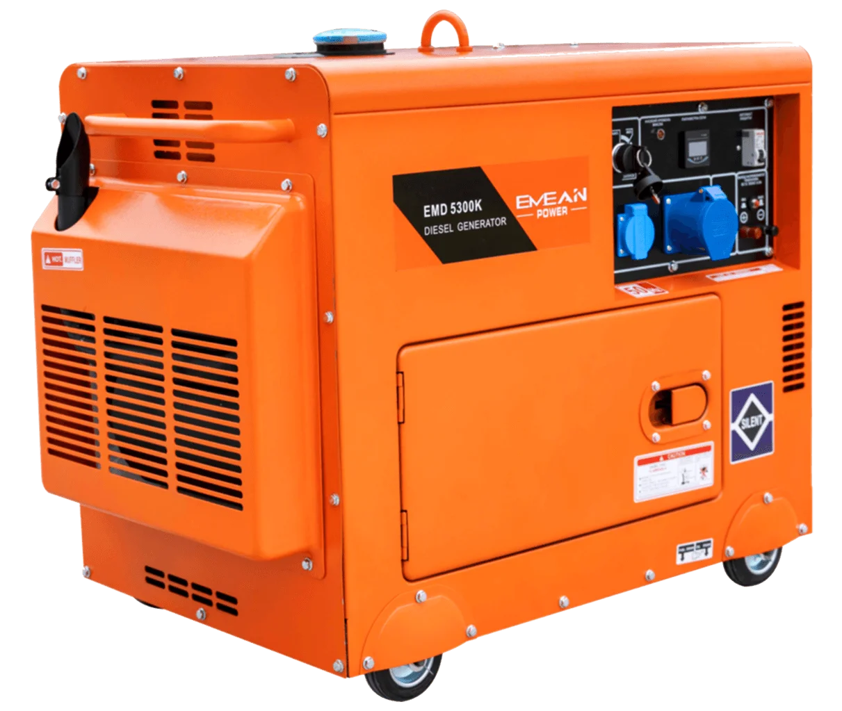 M&aacute;y ph&aacute;t điện Diesel im lặng 5kVA &ndash; L&agrave;m m&aacute;t bằng kh&ocirc;ng kh&iacute; | EMEAN
